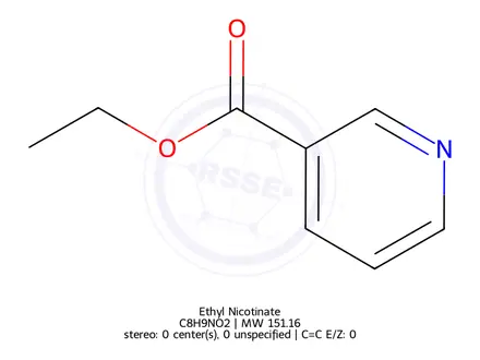 Chemical structure of Ethyl Nicotinate