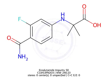 Chemical structure of Enzalutamide Impurity 50