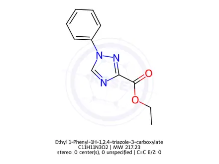 Chemical structure of Ethyl 1-Phenyl-1H-1,2,4-triazole-3-carboxylate