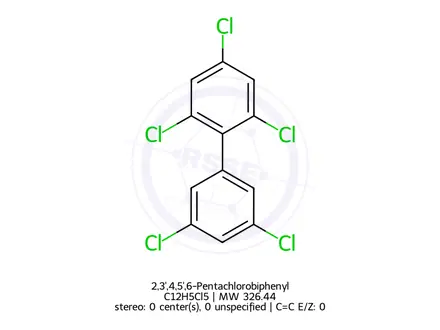 Chemical structure of 2,3',4,5',6-Pentachlorobiphenyl