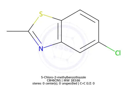 Chemical structure of 5-Chloro-2-methylbenzothiazole