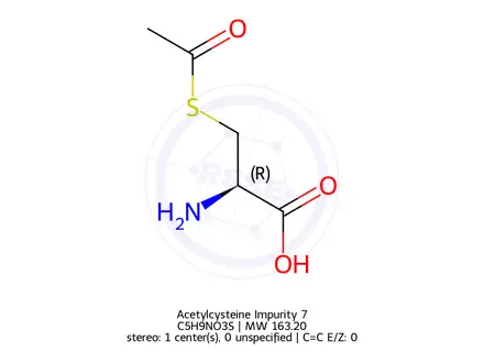 Chemical structure of Acetylcysteine Impurity 7