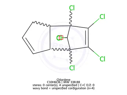 Chemical structure of Chlordene