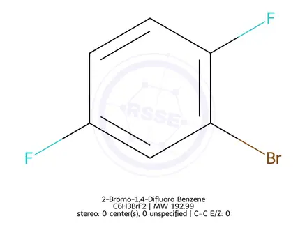 Chemical structure of 2-Bromo-1,4-Difluoro Benzene