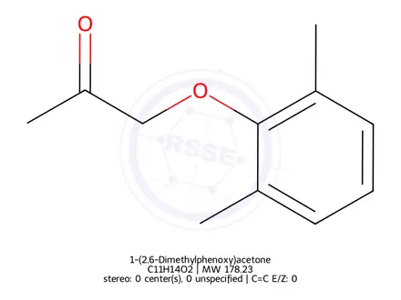 Chemical structure of 1-(2,6-Dimethylphenoxy)acetone