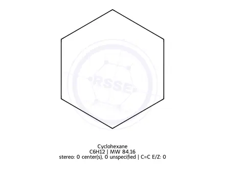 Chemical structure of Cyclohexane