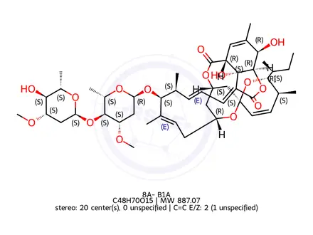 Chemical structure of 8a-Oxo Avermectin B1a