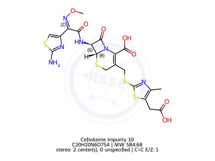Chemical structure of Cefodizime Impurity 10