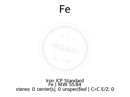 Chemical structure of Iron ICP Standard