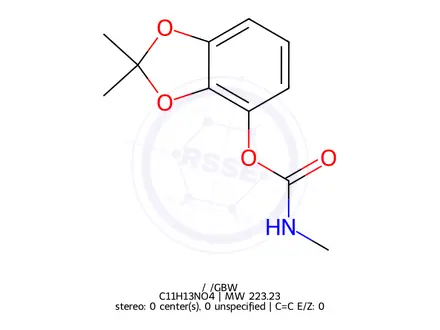 Chemical structure of Bendiocarb