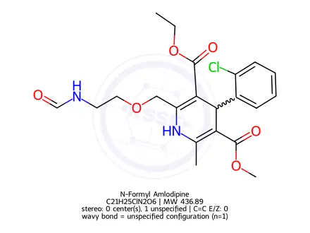 Chemical structure of N-Formyl Amlodipine