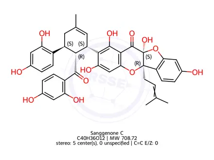 Chemical structure of Sanggenone C