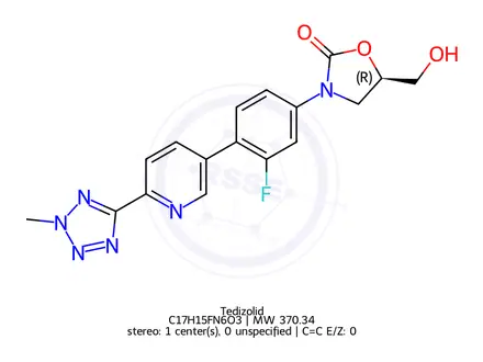 Chemical structure of Tedizolid