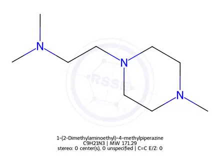 Chemical structure of 1-(2-Dimethylaminoethyl)-4-methylpiperazine
