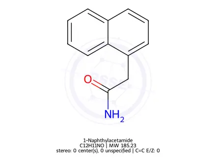 Chemical structure of 1-Naphthaleneacetamide