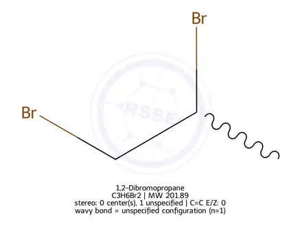 Chemical structure of 1,2-Dibromopropane
