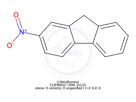 Chemical structure of 2-Nitrofluorene