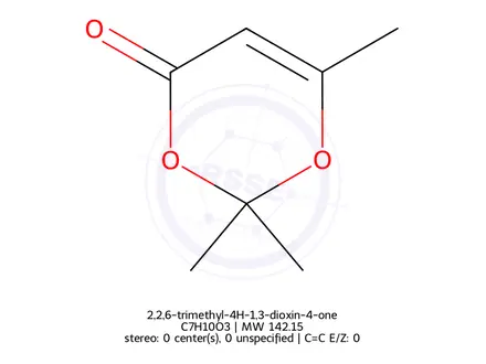 Chemical structure of 2,2,6-trimethyl-4H-1,3-dioxin-4-one