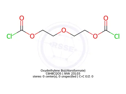 Chemical structure of Oxydiethylene Bis(chloroformate)