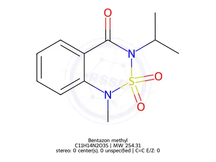 Chemical structure of Bentazon methyl