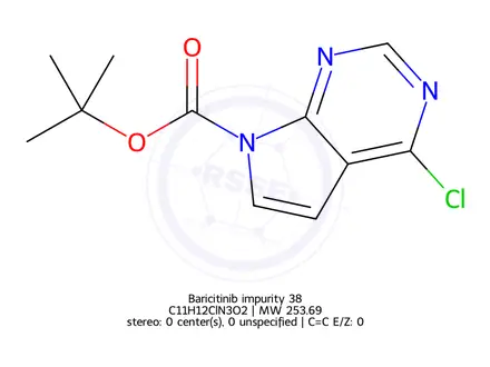 Chemical structure of Baricitinib impurity 38