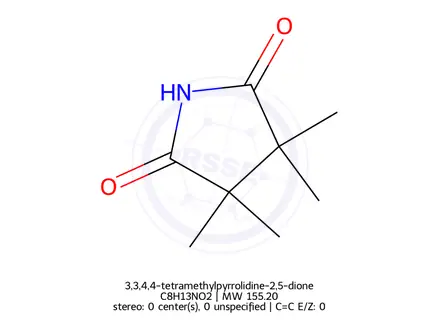 Chemical structure of 3,3,4,4-tetramethylpyrrolidine-2,5-dione