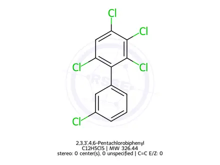 Chemical structure of 2,3,3',4,6-Pentachlorobiphenyl