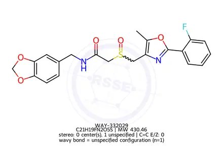 Chemical structure of WAY-332029