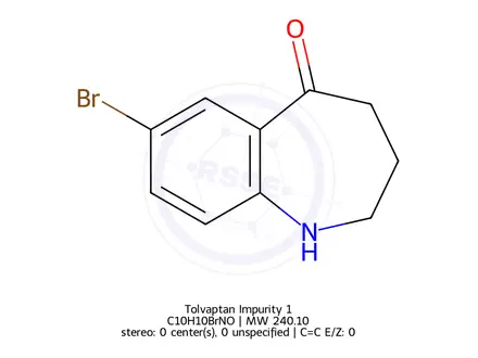 Chemical structure of 7-Bromo-3,4-dihydro-1H-benzo[b]azepin-5(2H)-one