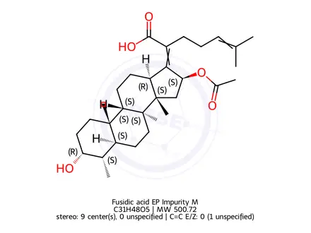 Chemical structure of Fusidic acid EP Impurity M