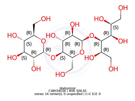 Chemical structure of Maltotriitol