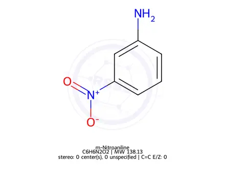 Chemical structure of m-Nitroaniline