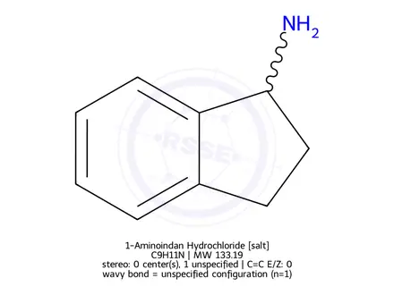 Chemical structure of 1-Aminoindan