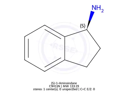 Chemical structure of (S)-1-Aminoindane