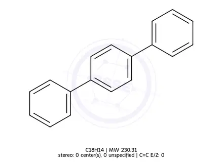 Chemical structure of p-Terphenyl