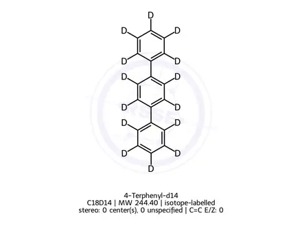 Chemical structure of 4-Terphenyl-d14