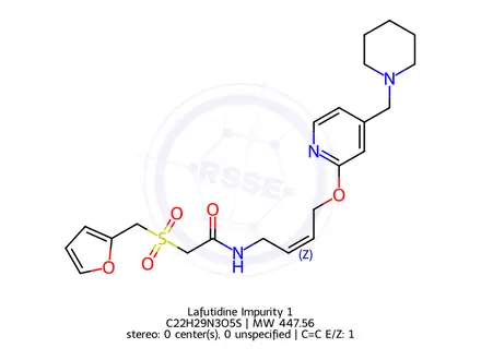 Chemical structure of Lafutidine Impurity 1