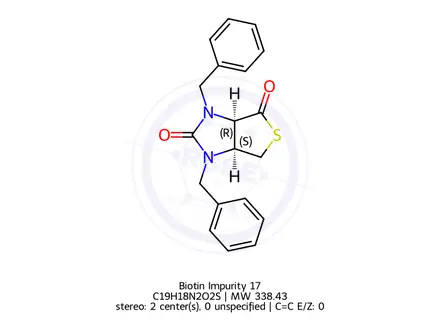 Chemical structure of Biotin Impurity 1