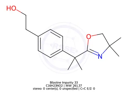 Chemical structure of Bilastine Impurity 33
