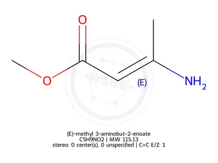 Chemical structure of (E)-methyl 3-aminobut-2-enoate