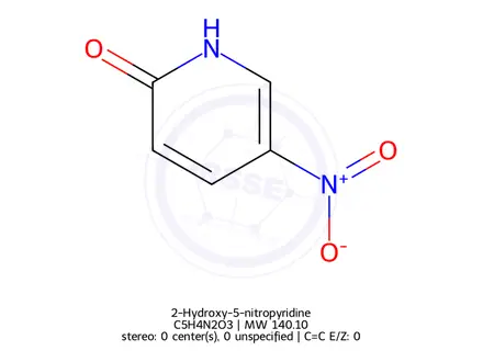 Chemical structure of 2-Hydroxy-5-nitropyridine