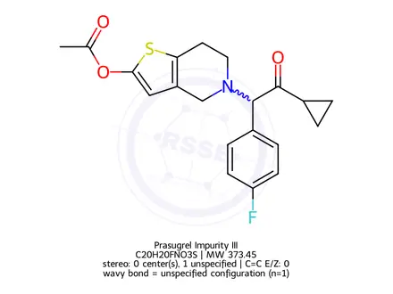 Chemical structure of Prasugrel Impurity B
