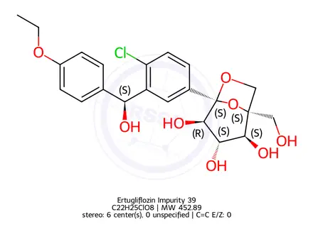 Chemical structure of Ertugliflozin Impurity 39