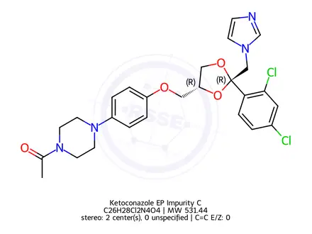 Chemical structure of Ketoconazole EP Impurity C