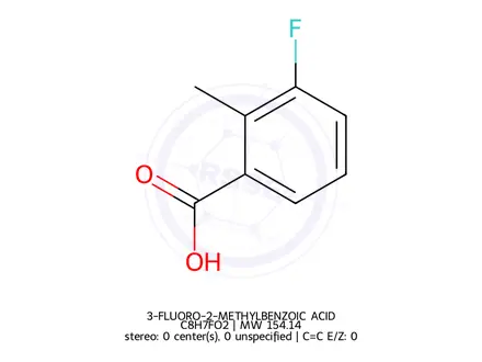 Chemical structure of 3-FLUORO-2-METHYLBENZOIC ACID