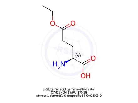 Chemical structure of L-Glutamic acid gamma-ethyl ester