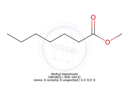 Chemical structure of Methyl Heptanoate