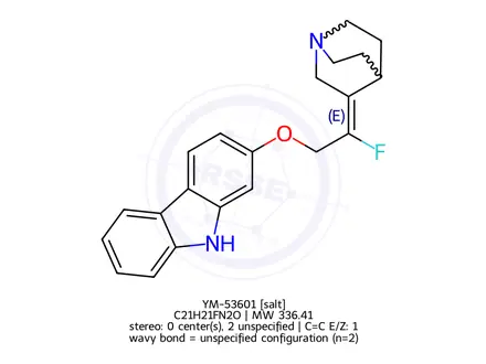 Chemical structure of YM-53601