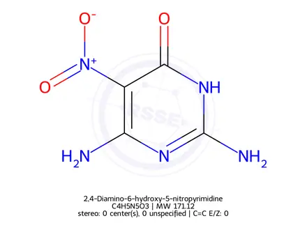 Chemical structure of 2,4-Diamino-6-hydroxy-5-nitropyrimidine
