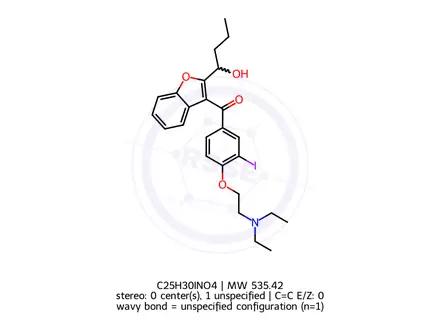 Chemical structure of Amiodarone Impurity 28